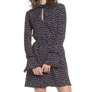 The Fifth Label Navy Dress with Cream Dots